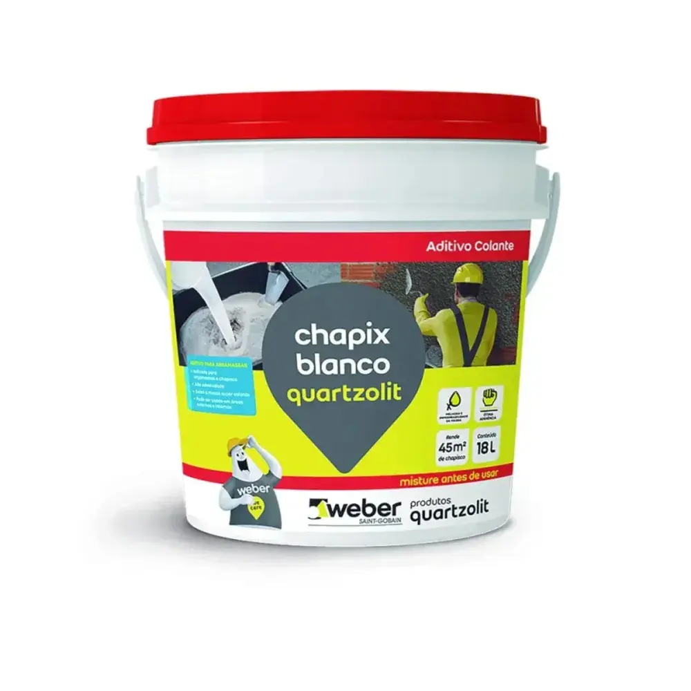 Adesivo argamassa chapix blanco 18 litros Quartzolit