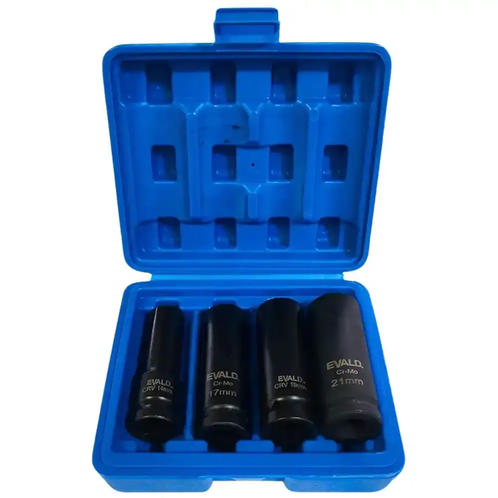 Chave de impacto a bateria 40V 1 POL 3150NM e kit de soquetes longos de impacto 1/2 POL evald Makita — fotografia 7