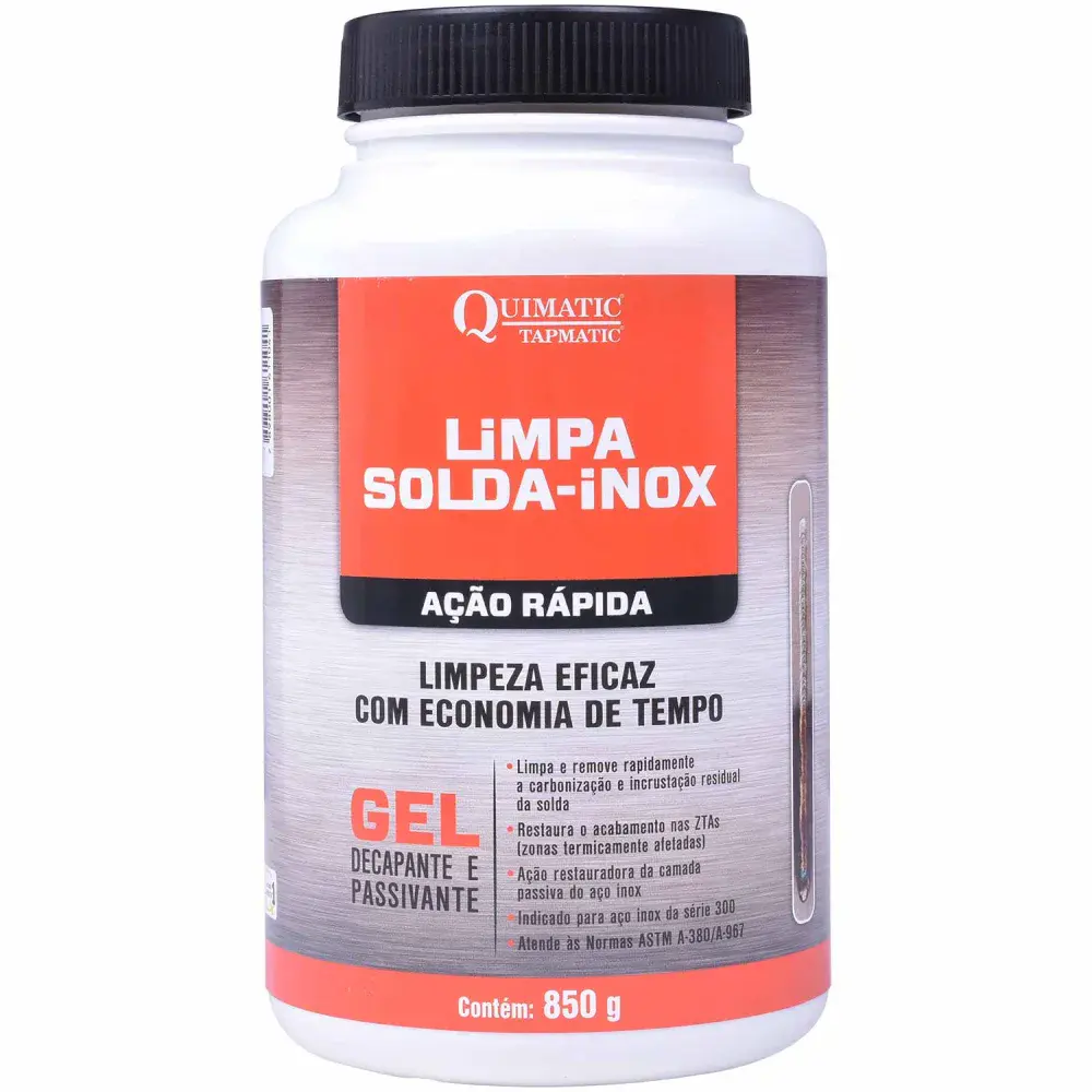 Limpa solda-inox ação rápida 850G LT1 quimatic Quimatic Tapmatic