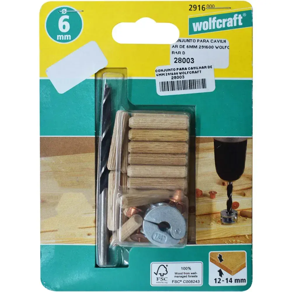 Conjunto para cavilhar de 6MM - Wolfcraft - 291600 — fotografia 11