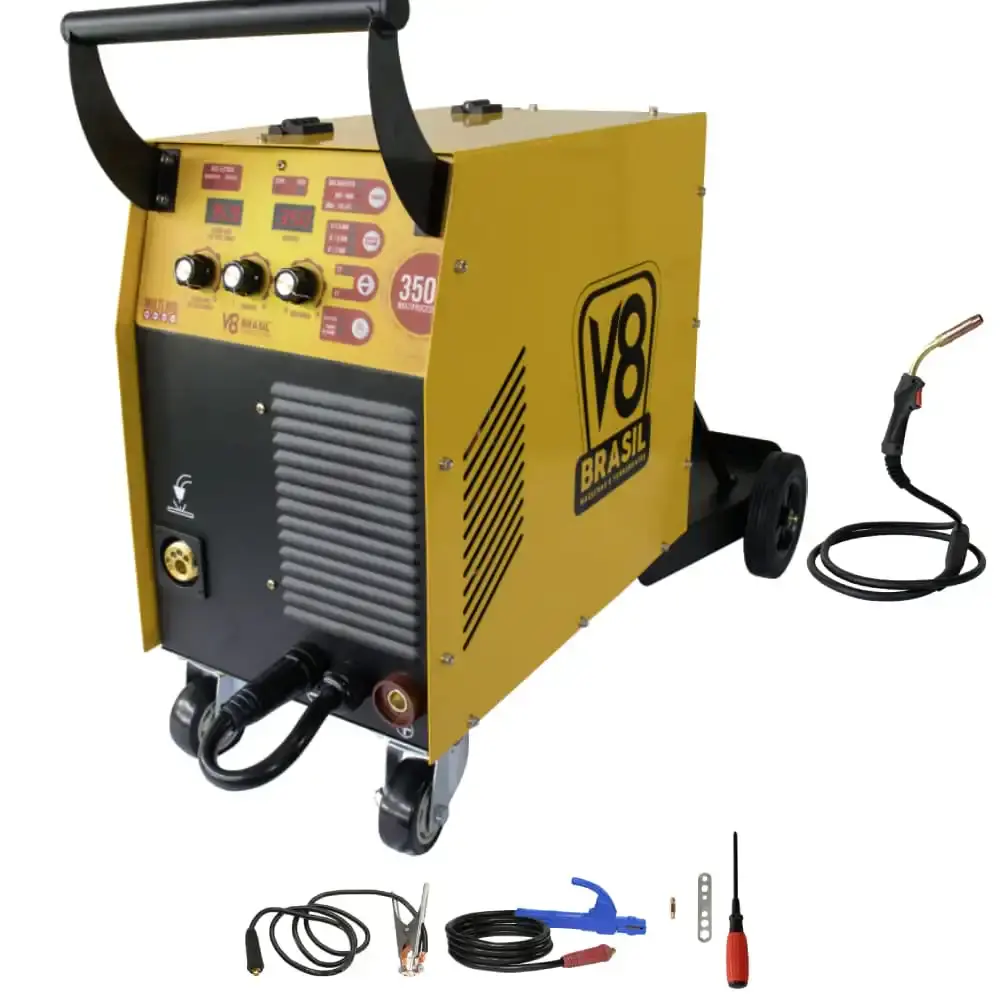 Máquina de solda 350A multiprocesso 350I trifásica 380V V8
