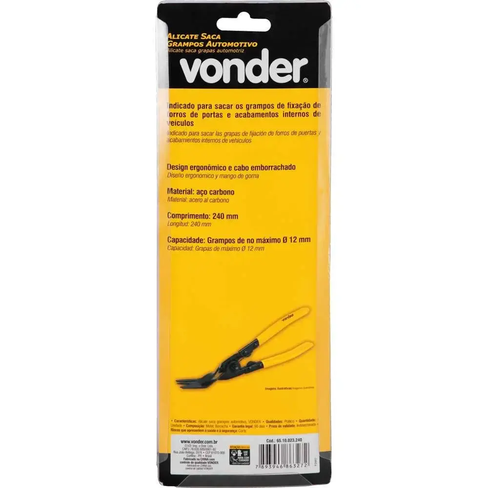 Alicate Saca Grampos Automotivo 12 mm VONDER — fotografia 6
