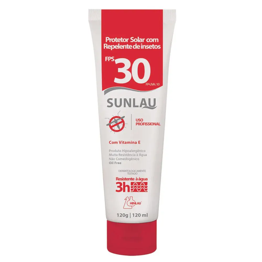 Protetor solar fps 30 sunlau Henlau