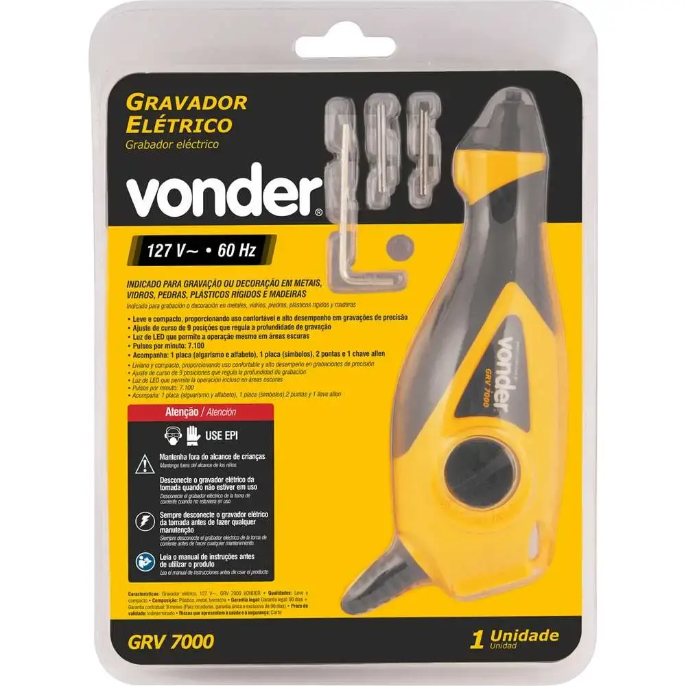 Gravador elétrico GRV 7000 Vonder 220 V — fotografia 8