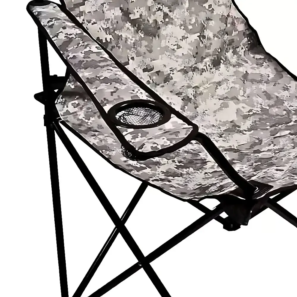 Cadeira dobrável camuflada para camping com porta copo Kala — fotografia 4