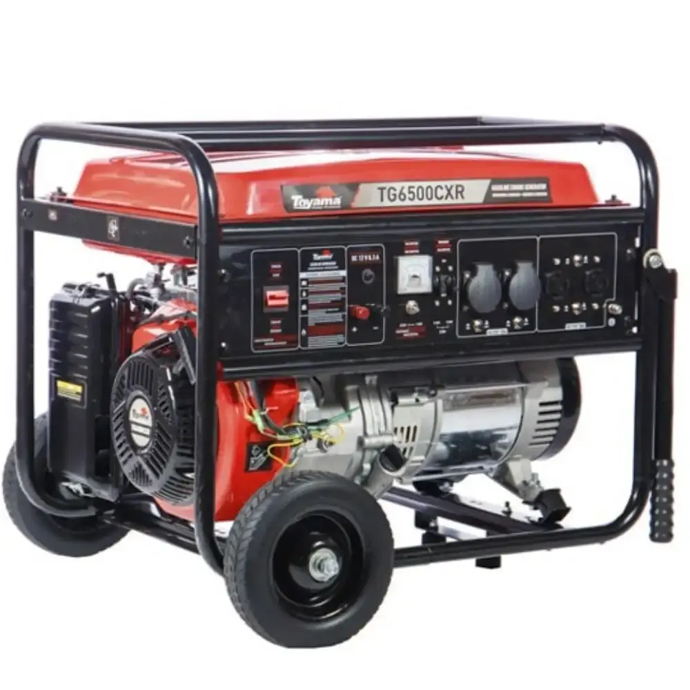 Gerador de energia a gasolina 6 KVA com AVR bivolt TG6500CXR Toyama — fotografia de referência