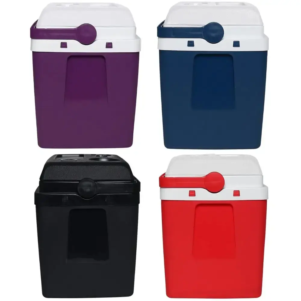 Caixa térmica 30 litros com porta-copos belfix Vermelho BEL — fotografia 4