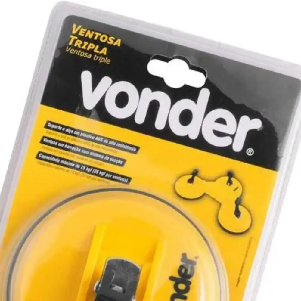 Ventosa tripla ABS 75KG 3599003003 Vonder — fotografia 4