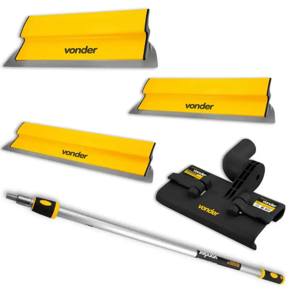 Jogo desempenadeiras 25/40/60 CM com suporte e cabo extensor Vonder