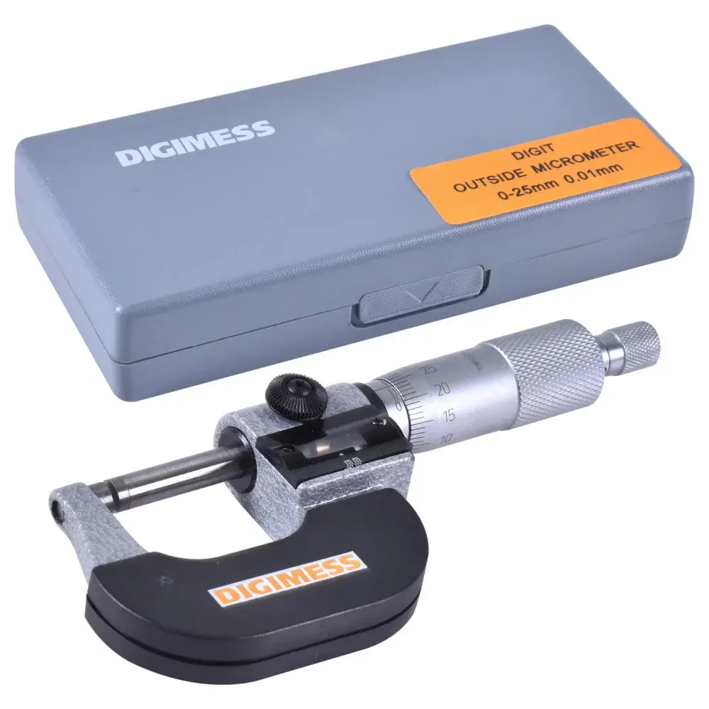 Micrômetro externo capacidade de 0 a 25MM 0,004MM contador mecânico 110.400 Digimess — fotografia 6