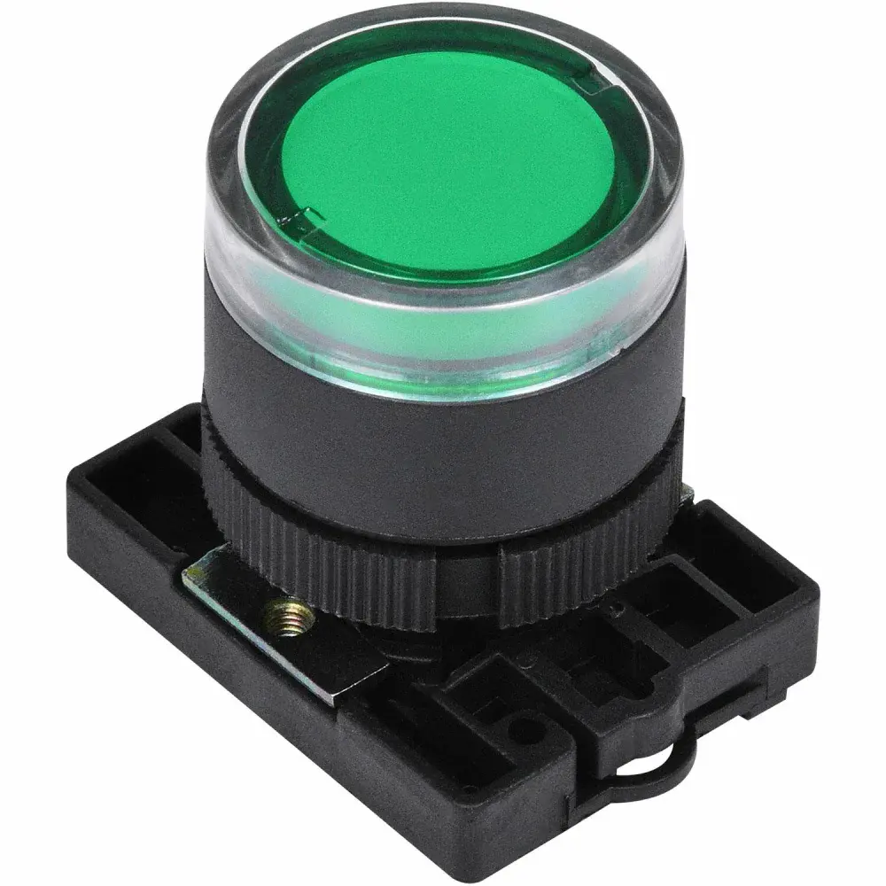 Botão comando NP2-EW330 verde plástico Chint — fotografia 4