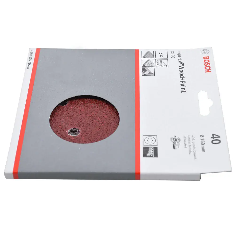 Folha de lixa C430 125MM com 5 unidades Bosch — fotografia 4