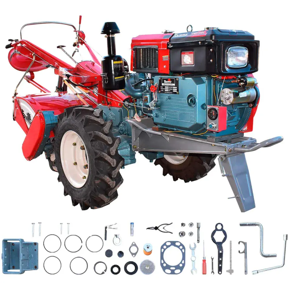 Microtrator à diesel 16,5HP 1 cilíndro TDWT80E Toyama — fotografia 4