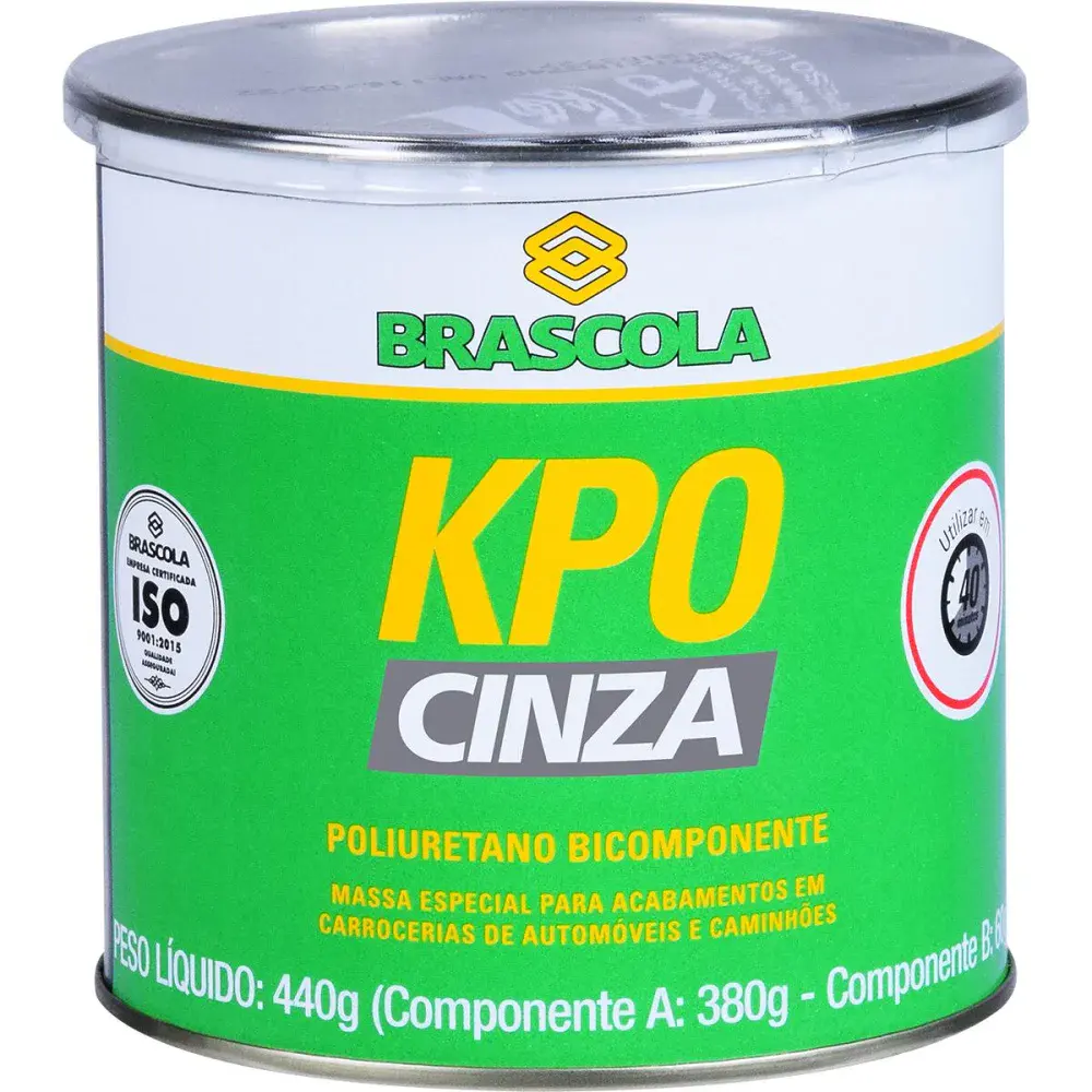 Brascoved poliuretano bicomponente cinza 440G Brascola — fotografia 2