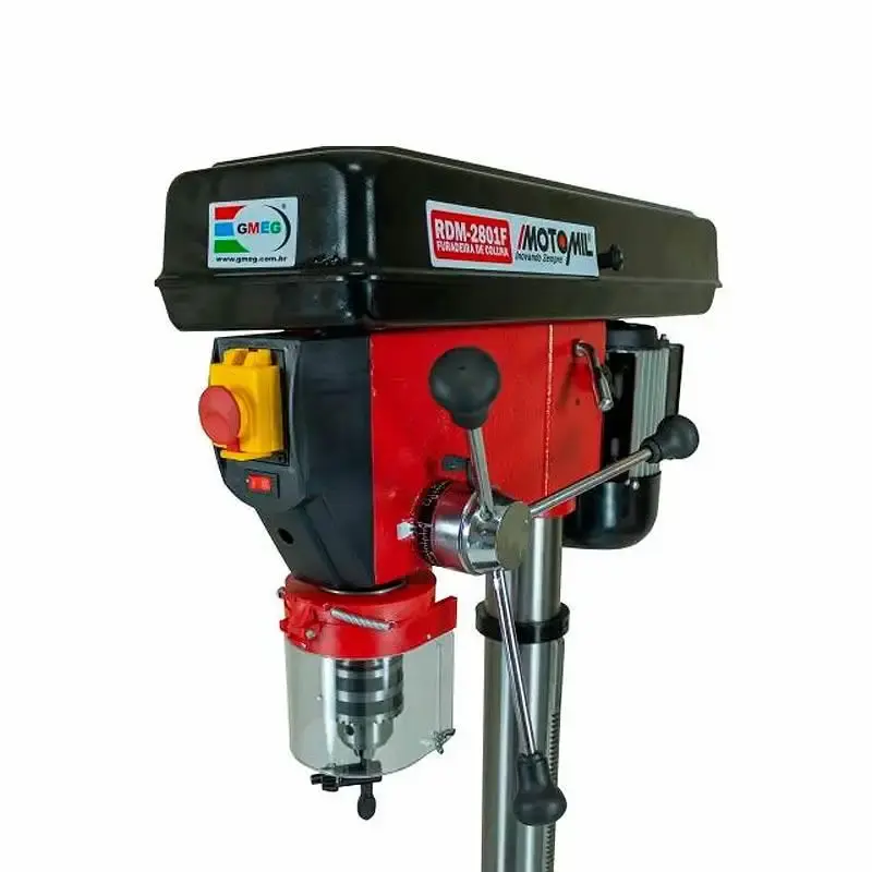 Furadeira de coluna 1HP trifásica 220V RDM-2801F MotoMil — fotografia 5
