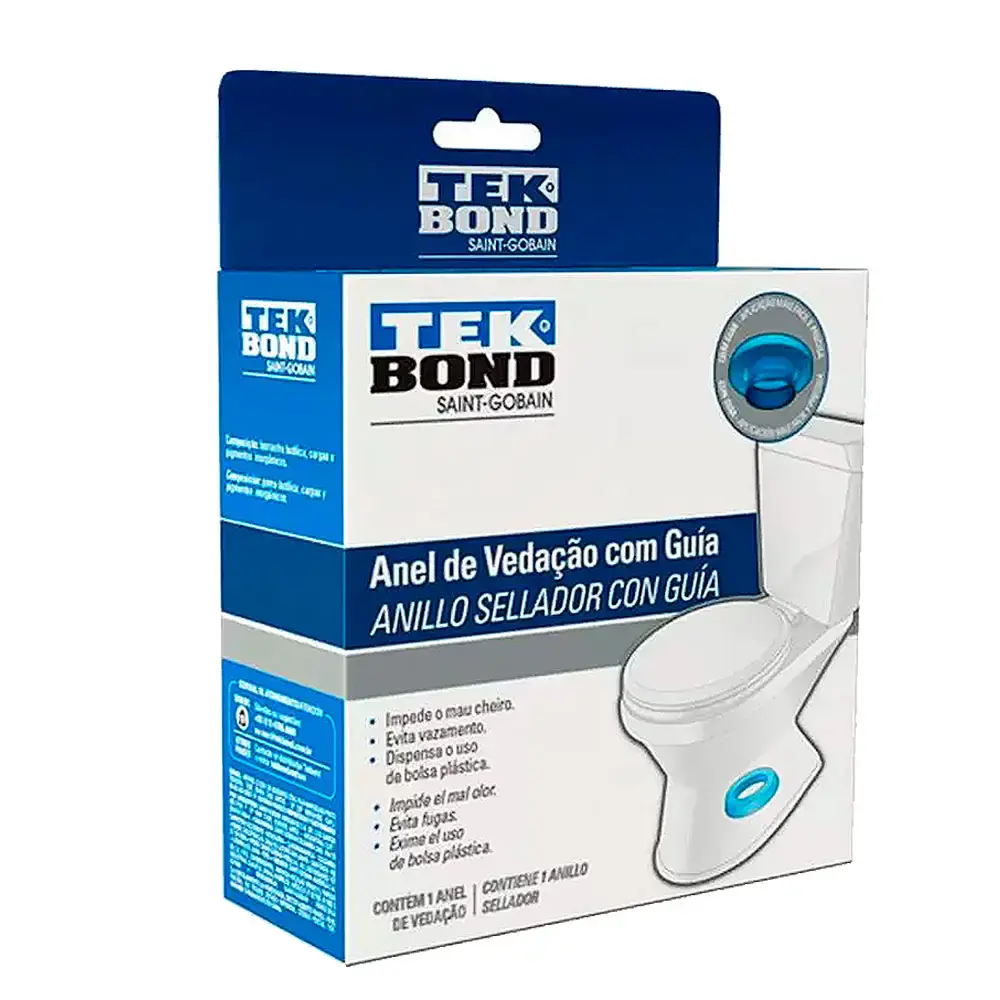 Anel de vedação com guia para vasos sanitários 21401000100 Tekbond — fotografia 3