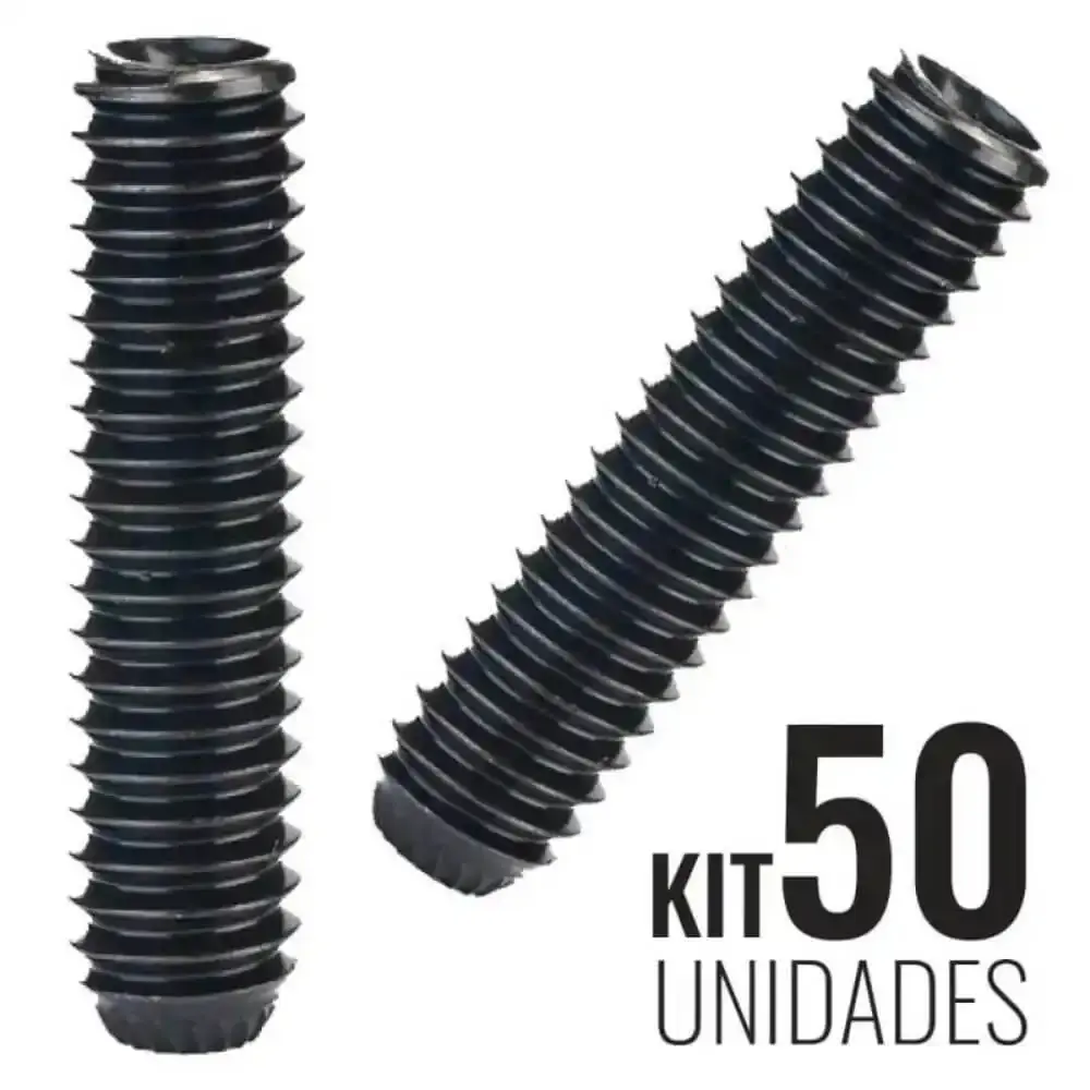 Parafuso Allen 1/8 X 3/4 POL s/ Cabeça Sextavado Interno Kit 50 Unidades PA211950191A TELLEP