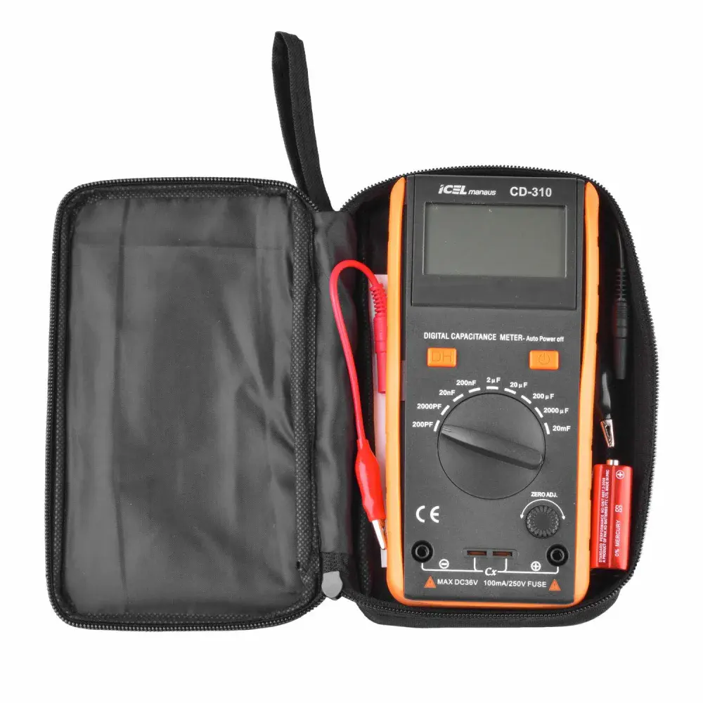 Capacímetro digital CD-310 a bateria Icel — fotografia 5