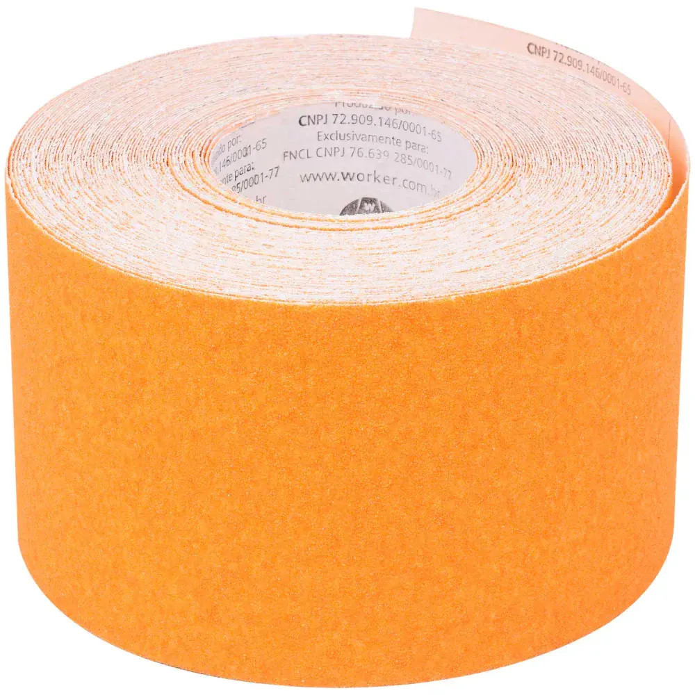Lixa rolo G342 120MM x 25M GR60 661023 Worker — fotografia de referência
