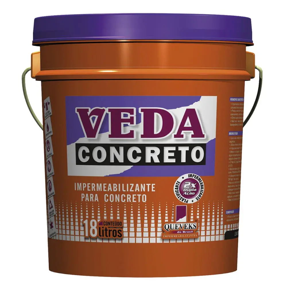Veda concreto 18LT balde Queveks