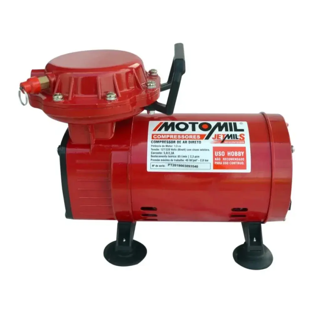 Motocompressor hobby jetmil-s 1/3HP bivolt da MotoMil — fotografia 4