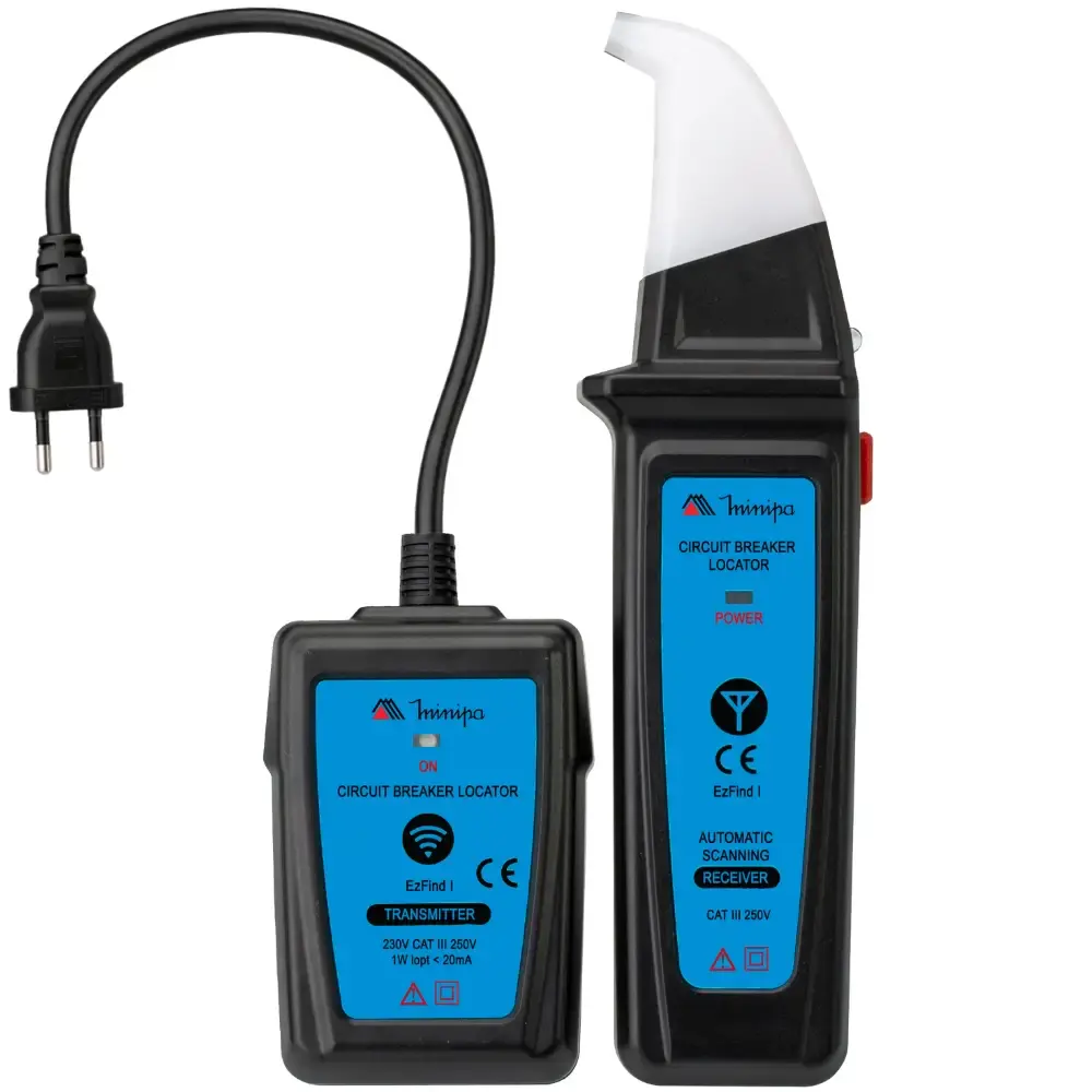 Localizador de disjuntor transmissor 100 a 230V receptor 9V ezfind i Minipa