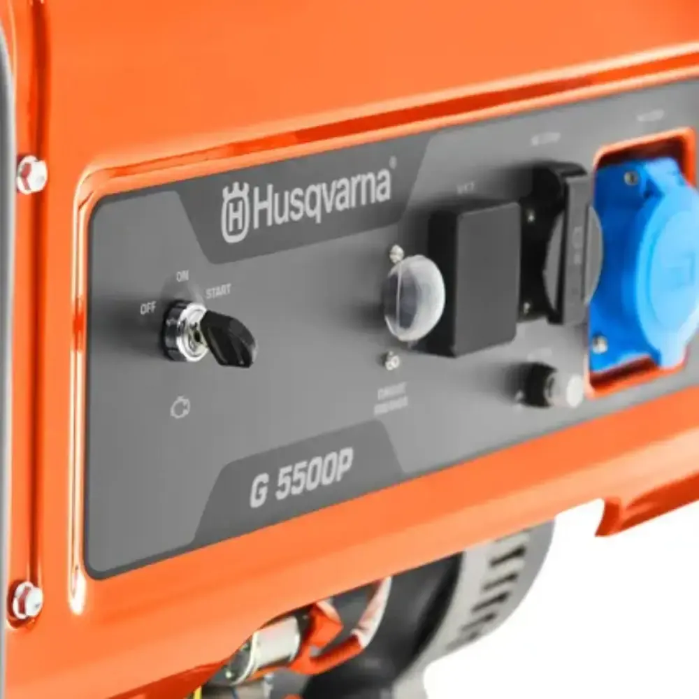 Gerador de energia a gasolina 5,5 KW 4 tempos trifásico G5500P Husqvarna — fotografia 4
