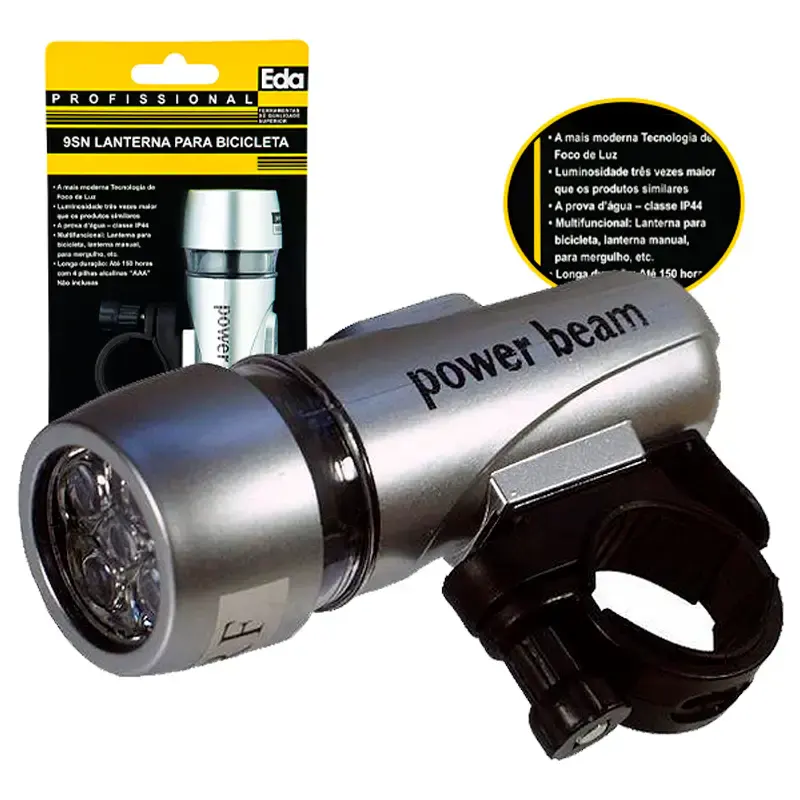 Lanterna frontal led para bicicleta 9SN Eda