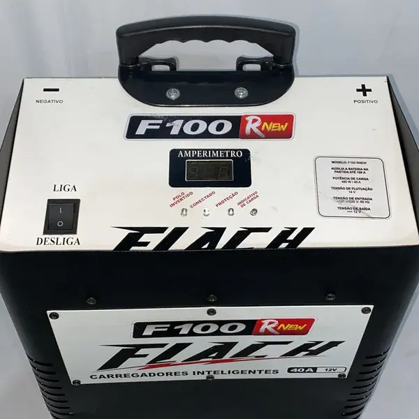 Carregador de baterias inteligente F100 rnew - 12V semi - novo Flach