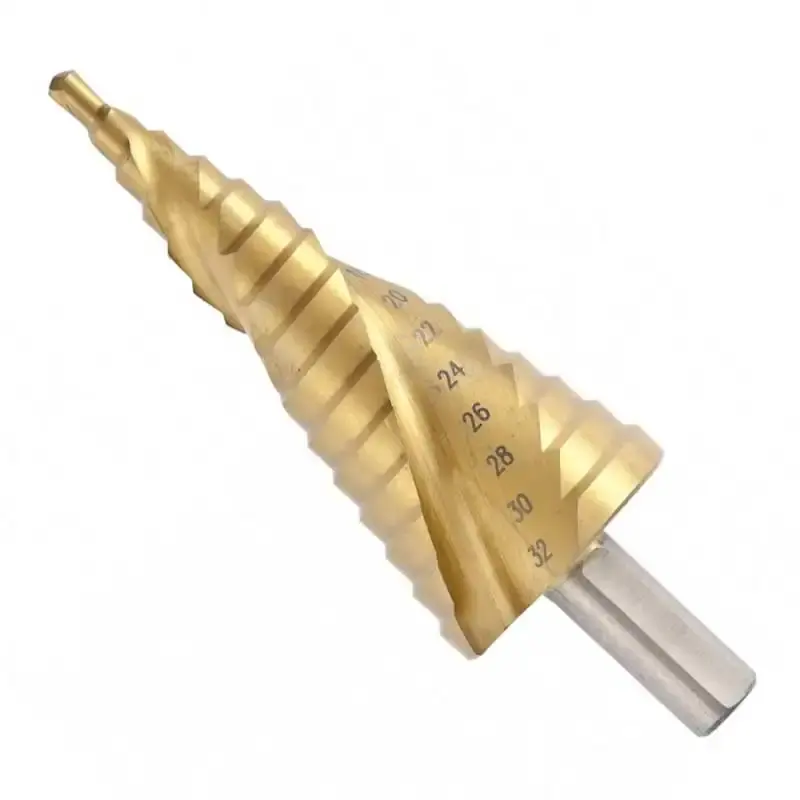 Broca escalonada de 4 à 32 MM HSS espiral profissional MTX — fotografia de referência