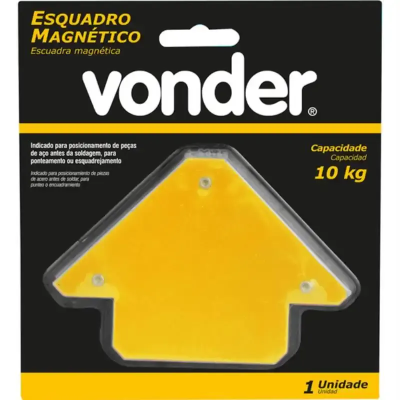 Esquadro magnético para soldador 10 KG kit com 4 peças Vonder — fotografia 4