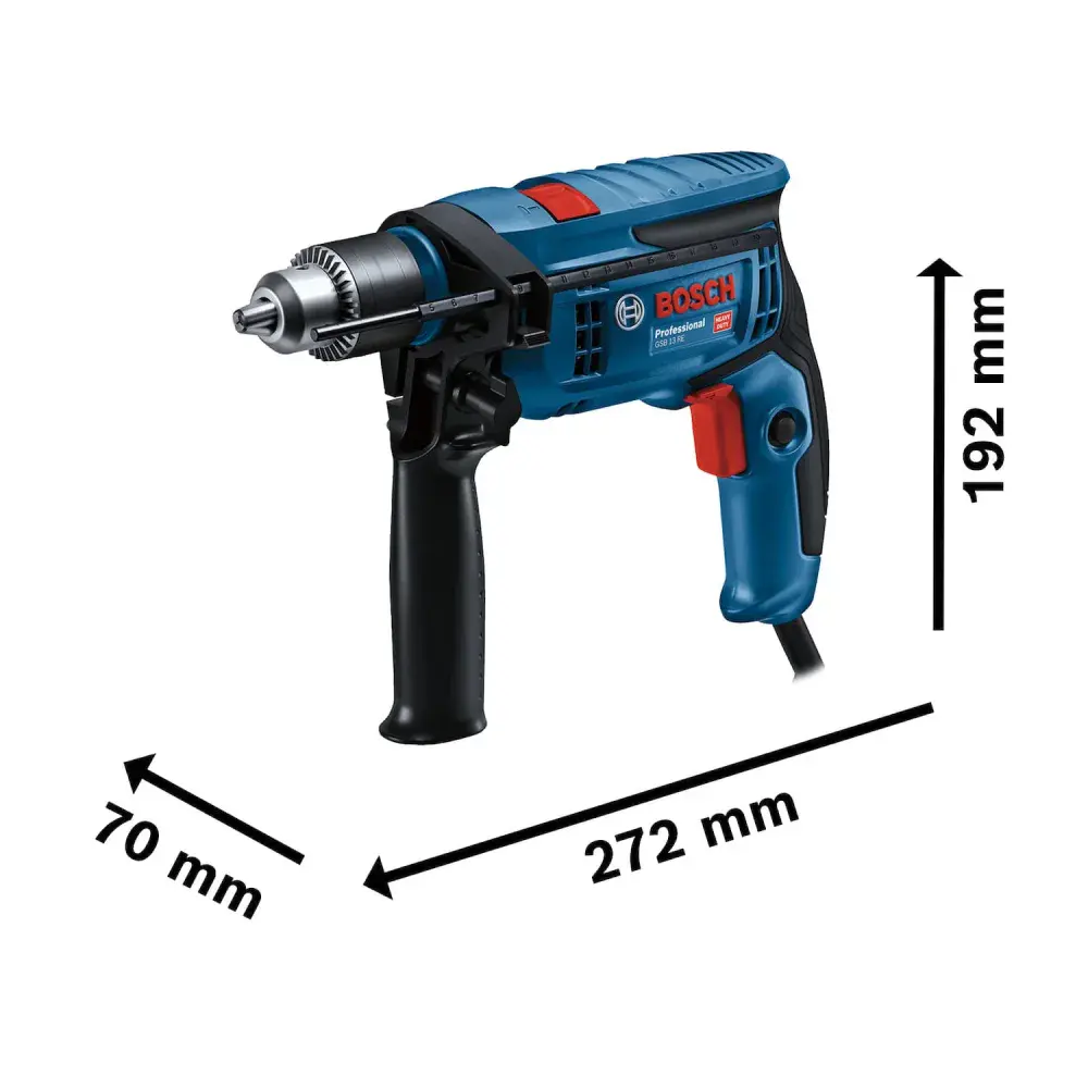 Furadeira de impacto reversível GSB-13RE 650W 750W Bosch — fotografia 11