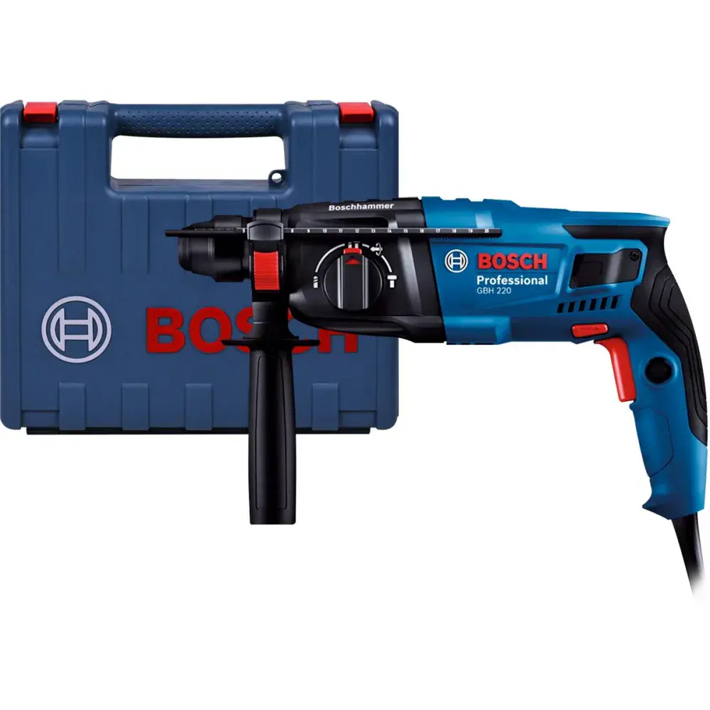Martelete rompedor em sds plus com maleta GBH220 720W 127V Bosch