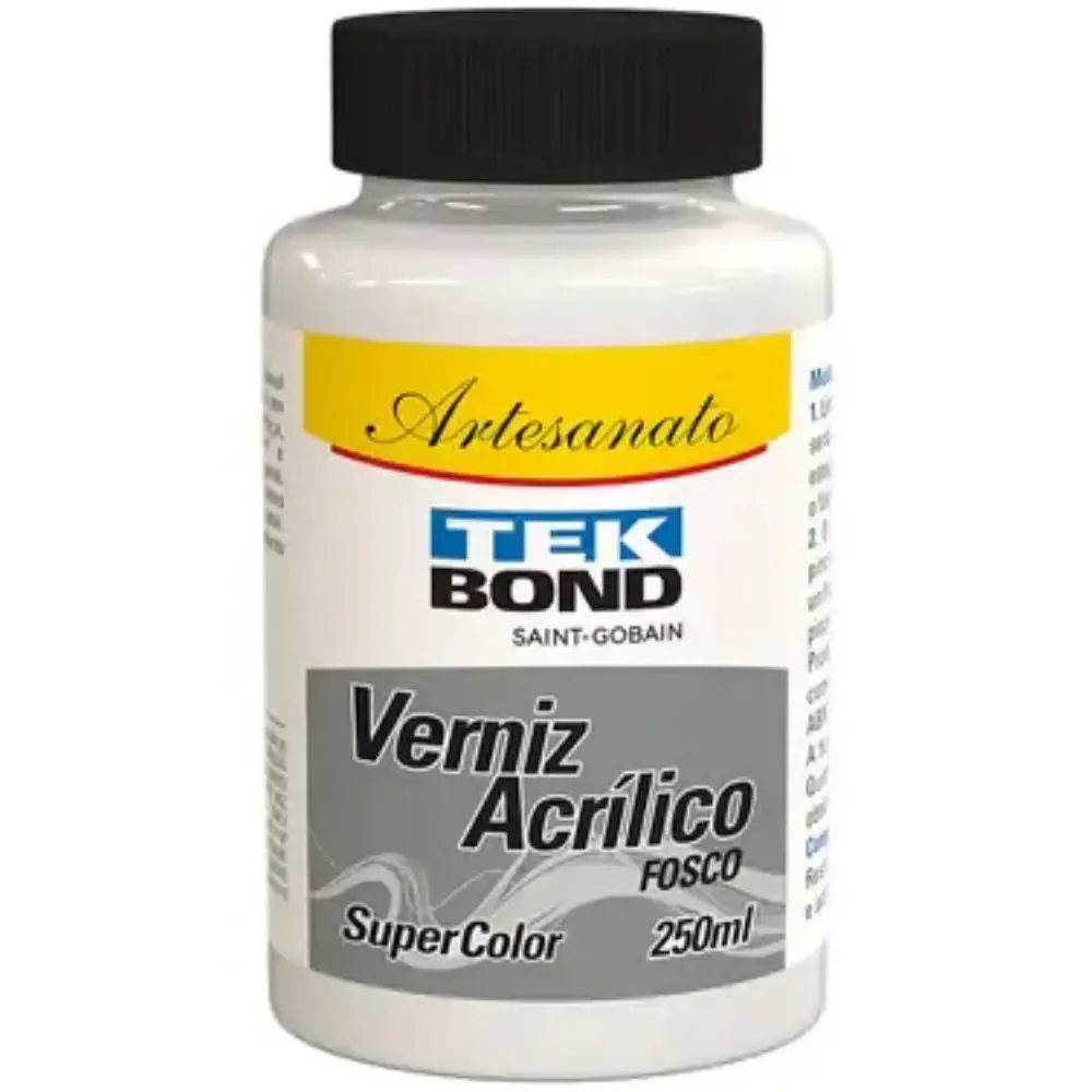Verniz acrílico fosco 250ML Tekbond — fotografia de referência