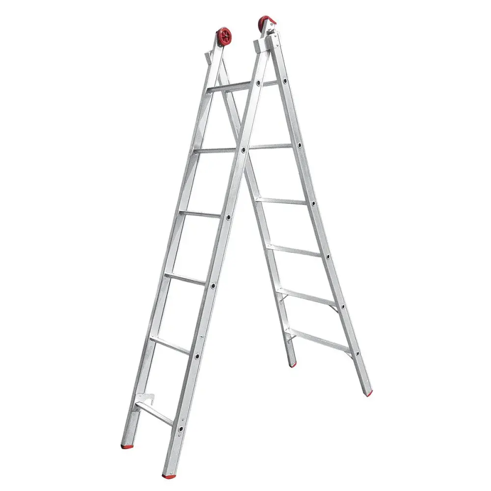 Escada de alumínio dupla extensiva 2X9 Worker — fotografia de referência