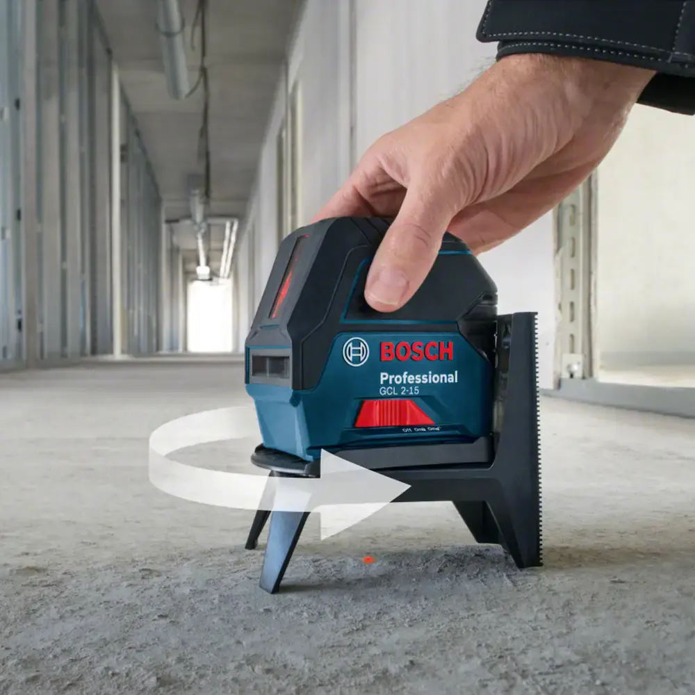 Nível a laser 15 metros com prumo e suporte GCL 2-15 Bosch — fotografia 7