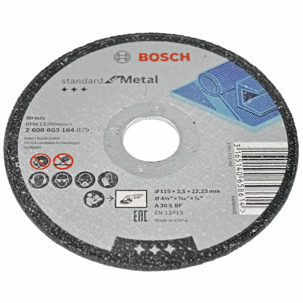 Disco abrasivo de corte e desbaste 4.1/2,5MM grão 30 Bosch — fotografia 7