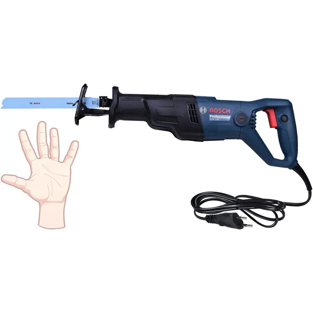 Serra sabre elétrica GSA120 3000CPM 1200W Bosch — fotografia 5