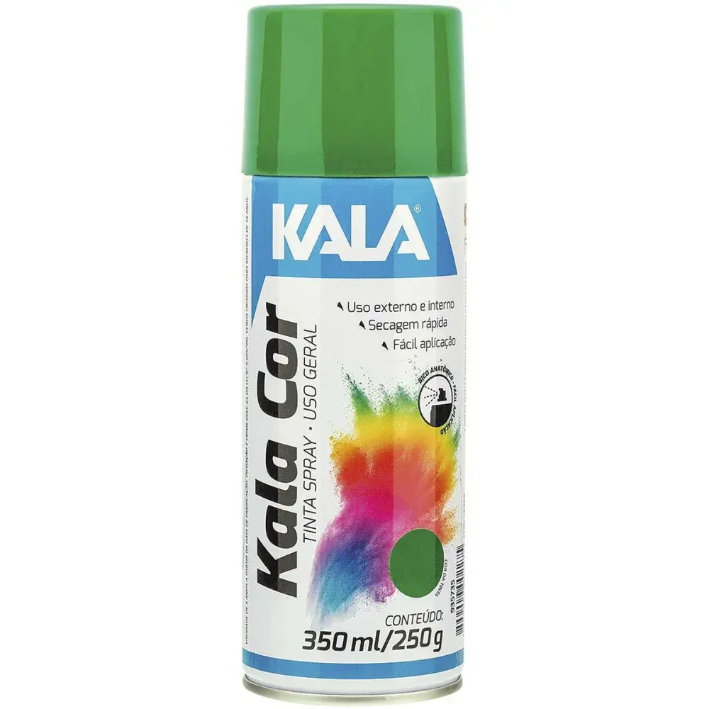 Tinta spray uso geral verde 350ML Kala — fotografia de referência