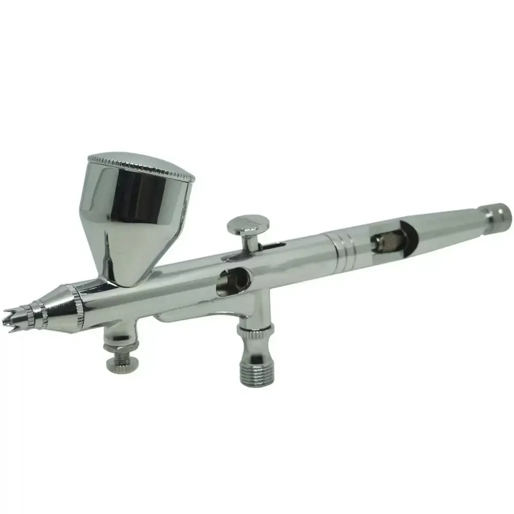 Caneta aerógrafo dupla ação 0,2 MM alumínio profissional EVCA-1C Evald — fotografia 8