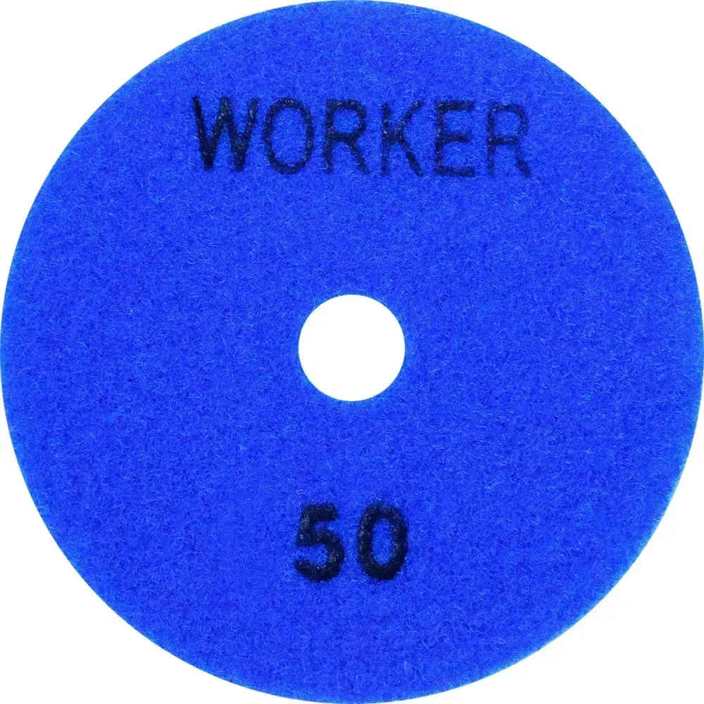 Disco de lixa diamantada com velcro 4 G50 azul Worker — fotografia 6