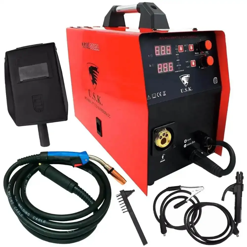 Maquina de solda inversora multiprocessos MIG | MAG | MMA | TIG bivolt LIFT-255 USK