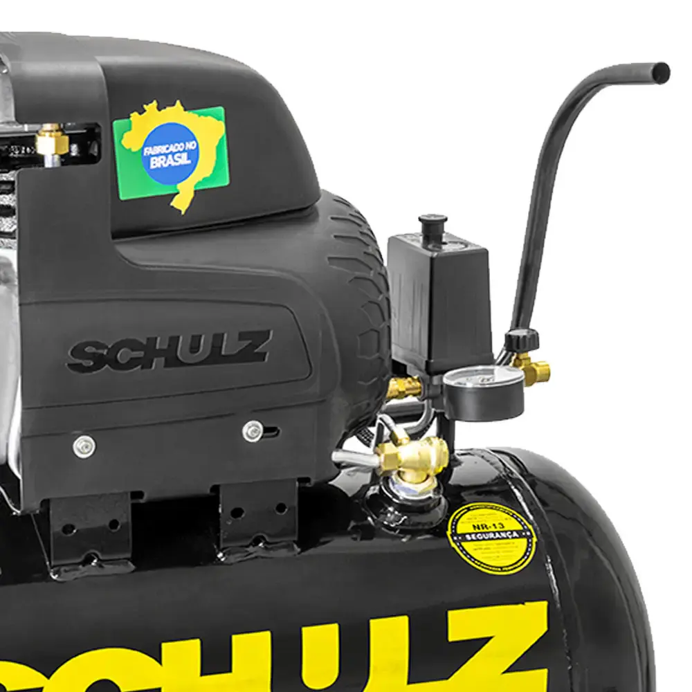Compressor de ar 2,0 HP 8,6 pés 50 litros pratiko CSI 8,6/50 Schulz 220 V — fotografia 4