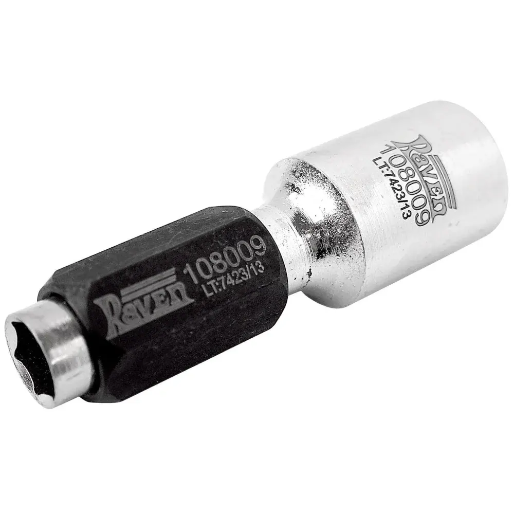 Chave soquete longa e adaptador p/ polia de alternador 108009 Raven — fotografia de referência