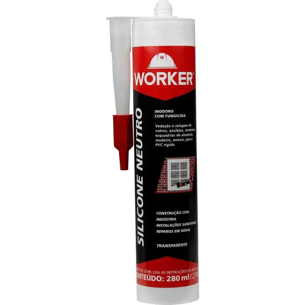 Silicone neutro transparente 280ML 274G Worker — fotografia 6