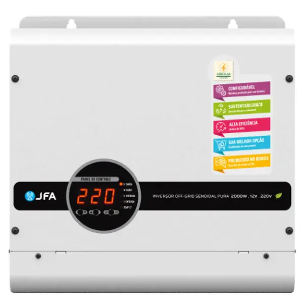Inversor off-grid senoidal pura 2000W - 12/220V JFA