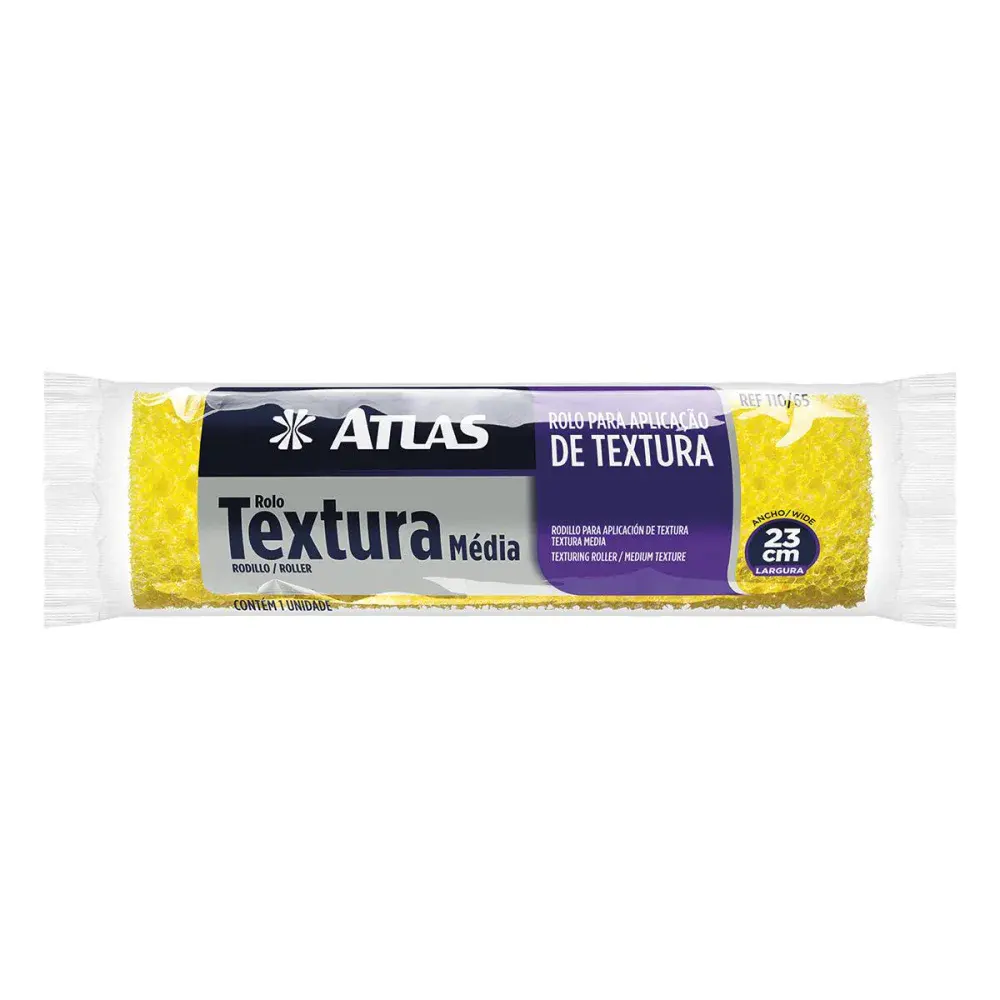 Rolo textura media Atlas 23CM 110/65 — fotografia de referência