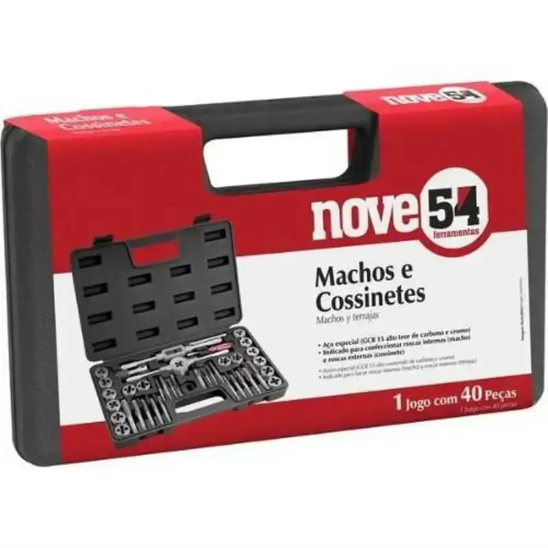 Macho. tarracha e cossinete kit com 40 peças Nove54 — fotografia 3