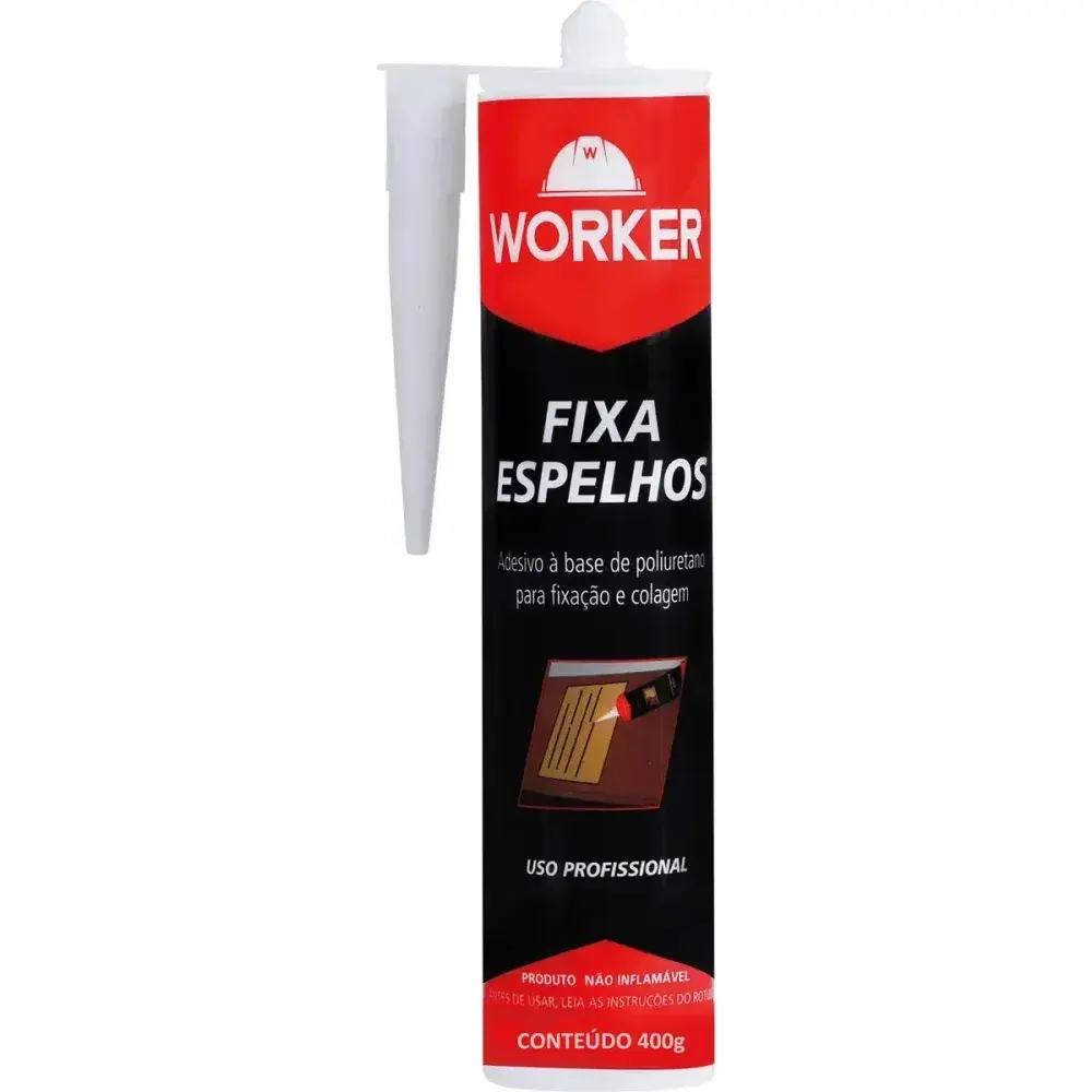 Adesivo para fixar espelho em pu branco 400G Worker — fotografia 5