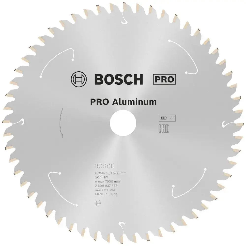 Disco de Serra Circular Alumínio STD 184 x 20 MM 56 Dentes BOSCH — fotografia de referência